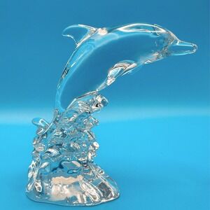 Vintage Wonders of the Wild Princess House Lead Crystal Dolphin Figurine